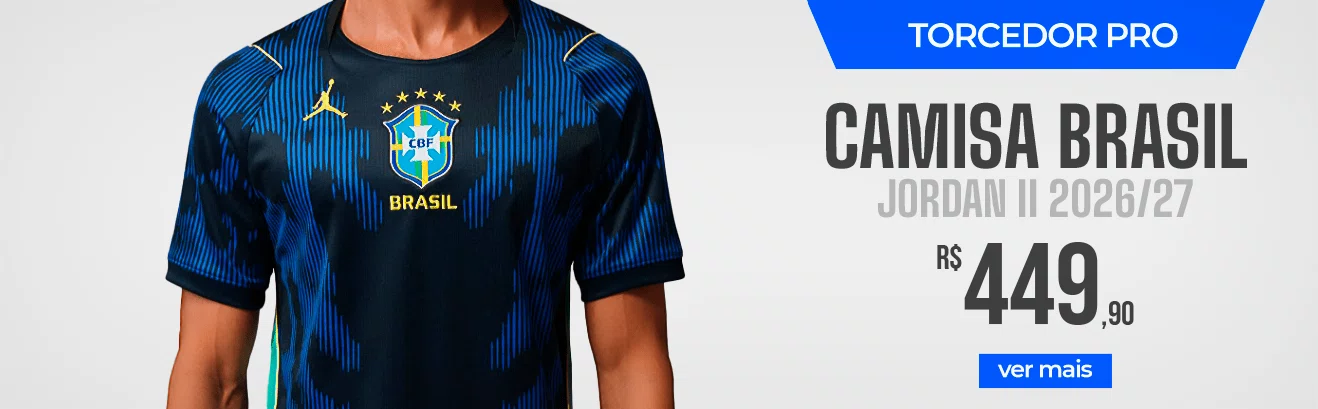 Camisa Brasil Jordan II 2026/27 Torcedor Pro