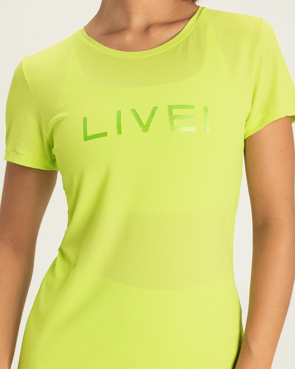 Camiseta Live Icon Limelight - Polissport