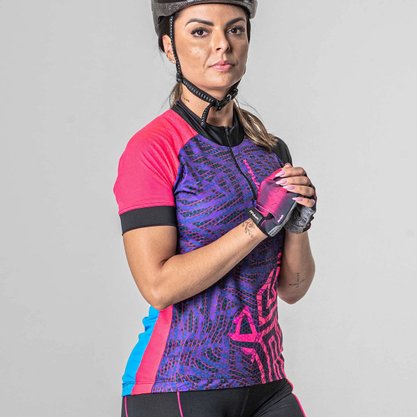 Camisa Ciclista Poker Zíper Parcial