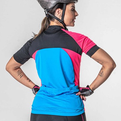 Camisa Ciclista Poker Zíper Parcial