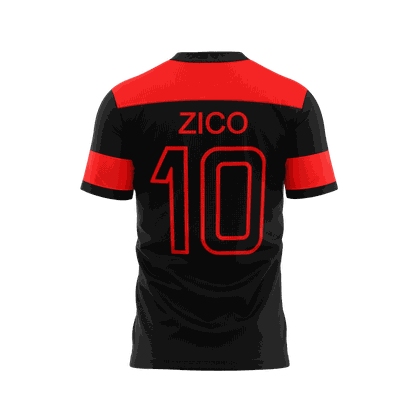 Camisa Flamengo Zico Retrô Braziline
