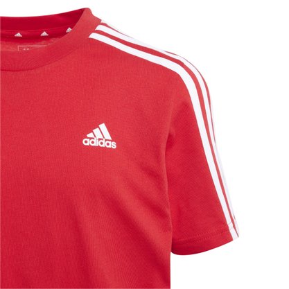 Camiseta Adidas Algodão Essentials 3-Stripes