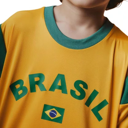 Camiseta Brasil Braziline Dengo Inf