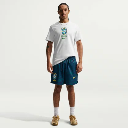 Camiseta Brasil Nike Crest Masculina