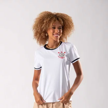 Camiseta Corinthians Braziline Lumina Fem