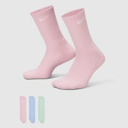 Meia Nike Cano Alto Everyday Cushioned 3 Pares