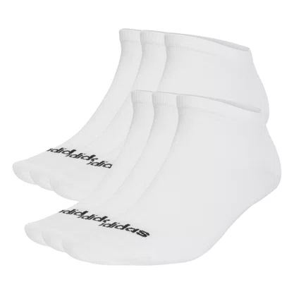 Meias Adidas Finas Linear Kit Com 6
