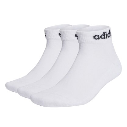 Meias Adidas Linear Ankle Cushioned 3 Pares
