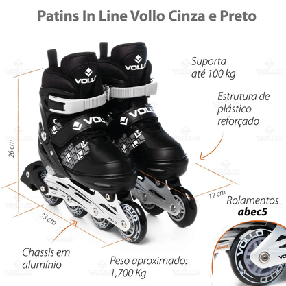 Patins Vollo In Line Recomendado 29-32