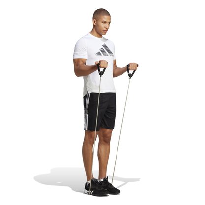 Shorts Adidas Treino Essentials Piquet 3-Stripes