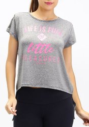 Camiseta Rola Moça Mullet