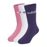 Meias Adidas Linear Infantil Crew 3 pares